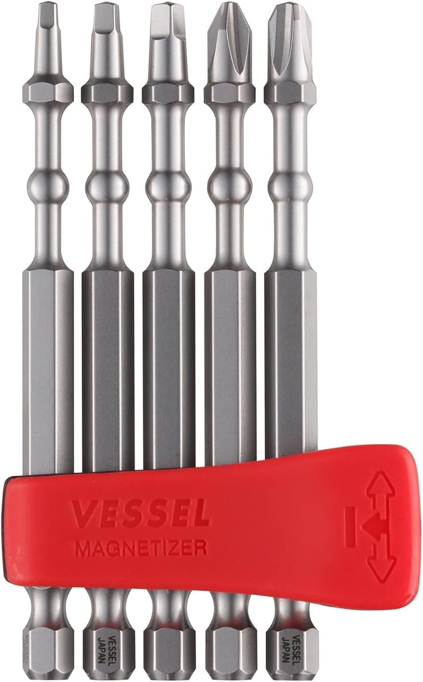 VESSEL IMAPCT BALL™ Torsion Bit with Mag Charge Holder 5PC. Set